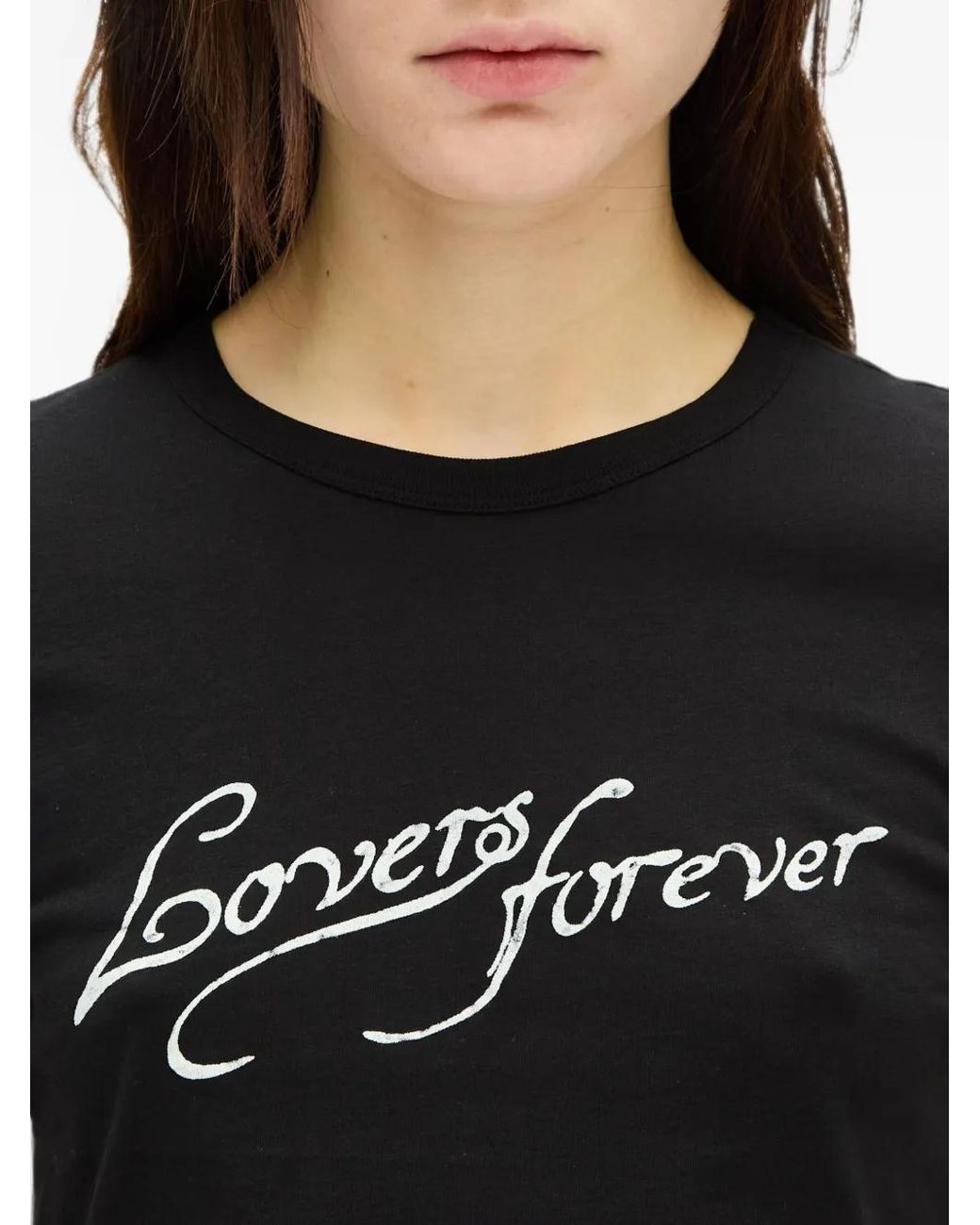 Ann Demeulemeester Black Floor Micro T-Shirt