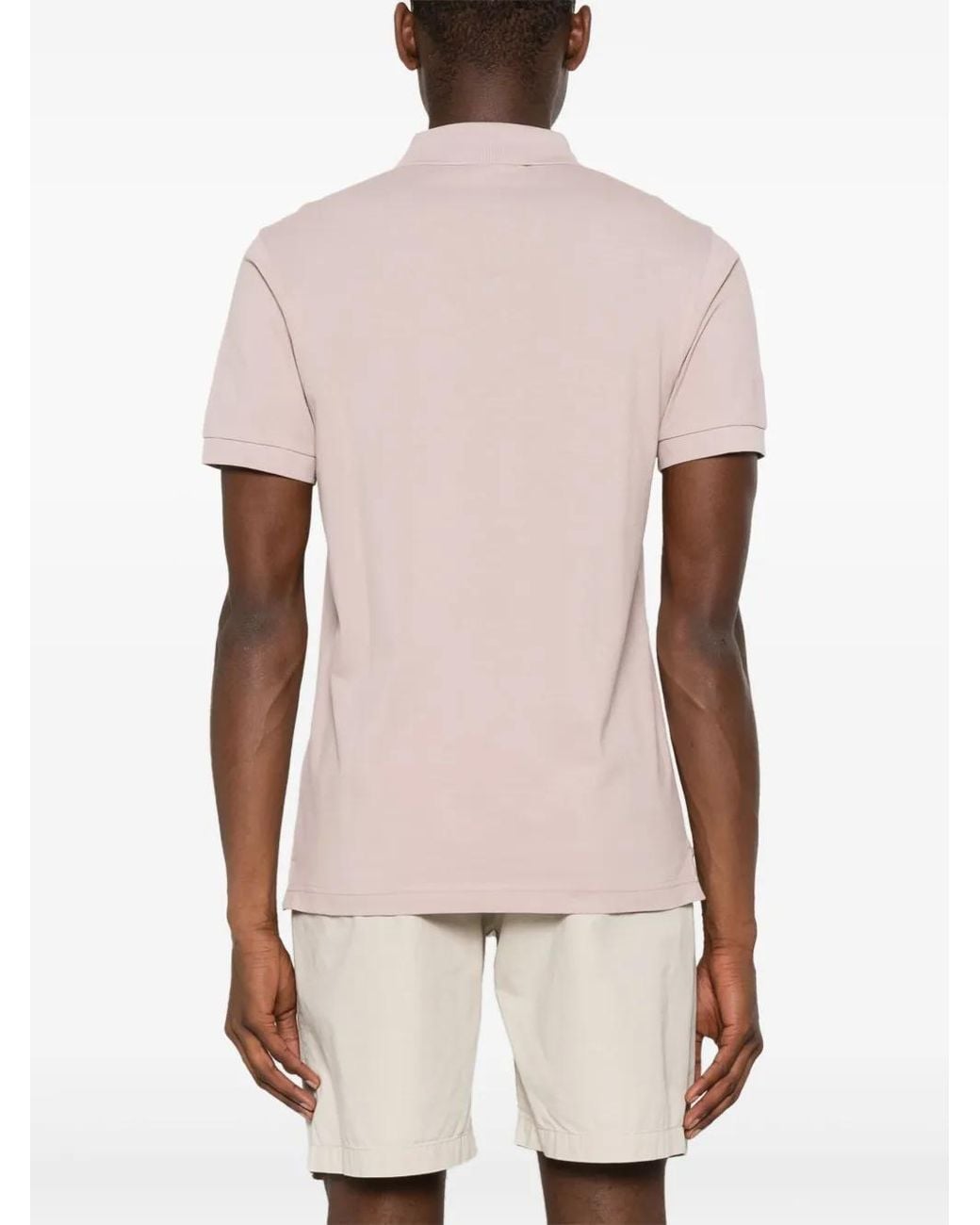 Sunspel Pink Short-Sleeve Cotton Polo Shirt for men