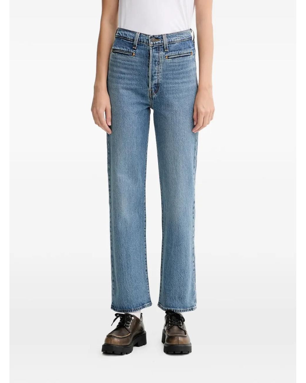 Levi's Jeans Met Knopen in het Blue