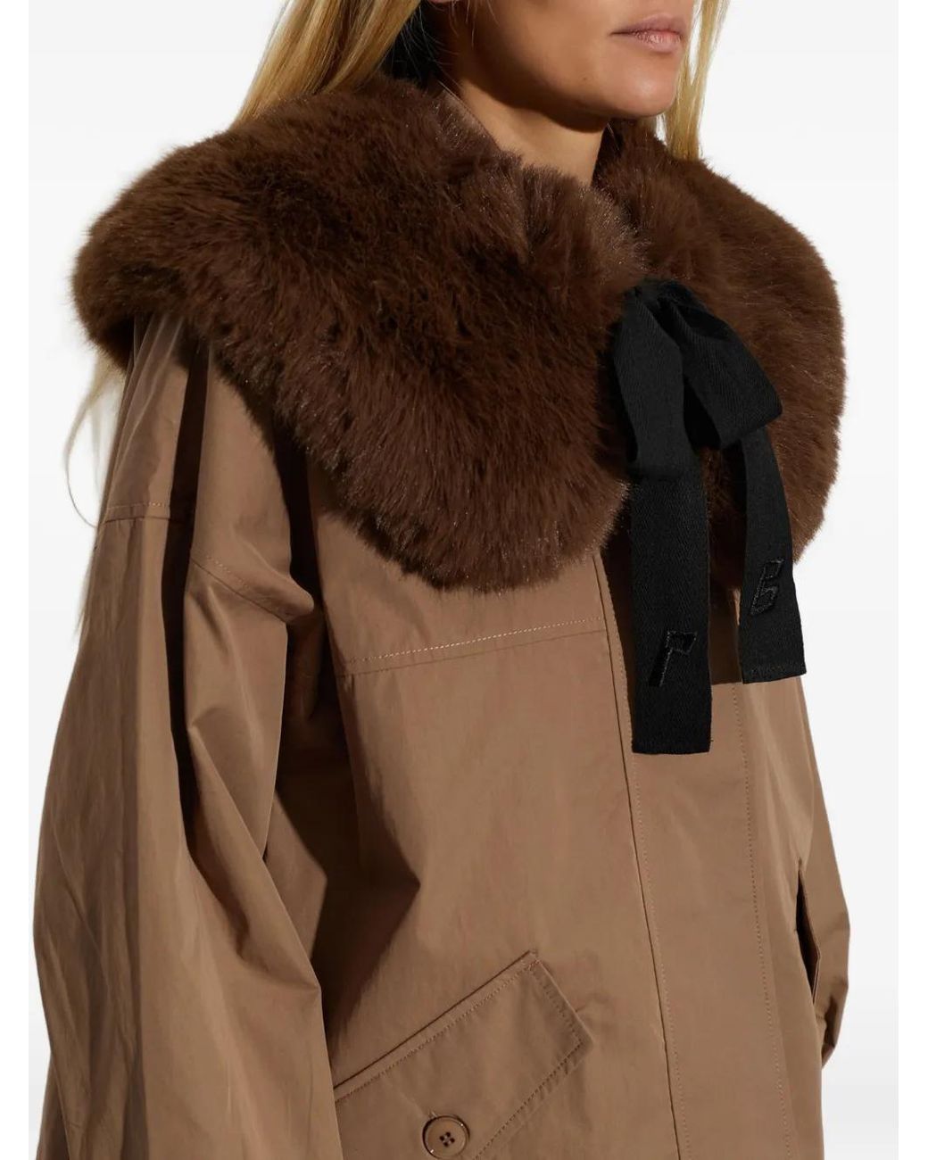 Baum und Pferdgarten Black Lovina Faux-Fur Collar