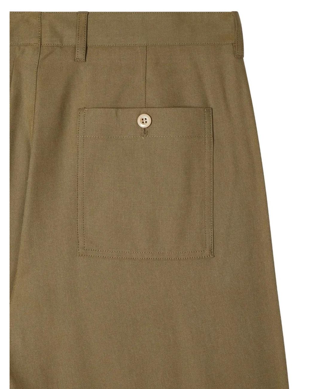 Paul Smith Natural Relaxed-Fit Pleated Lyocell Trousers for men