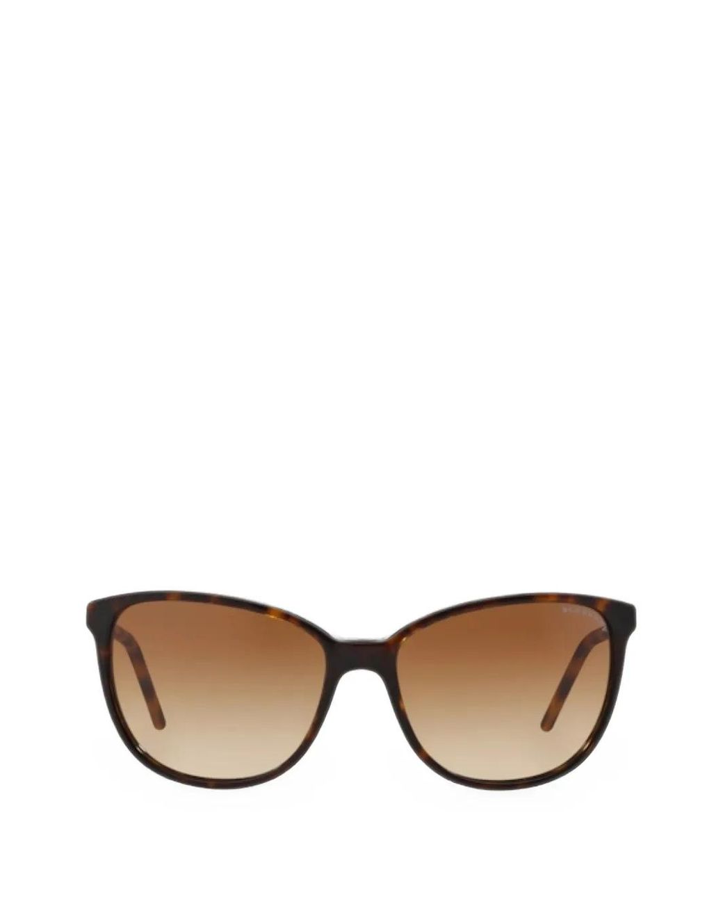 Burberry Metallic Tortoiseshell-Effect Geometric-Frame Sunglasses