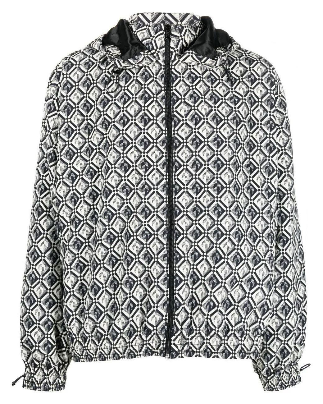 MARINE SERRE Gray Moon Diamant Rave Jacket