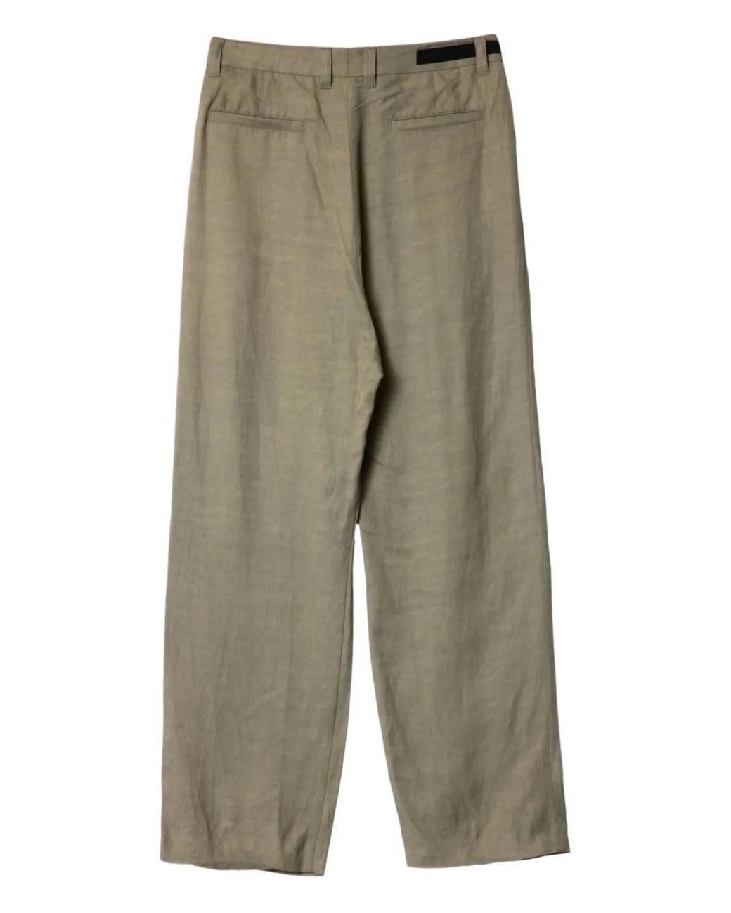 ADNYM Green Grand Pleated-Pocket Trousers for men