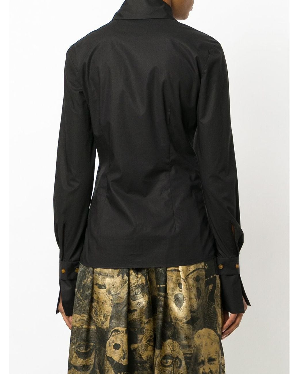 Vivienne Westwood Cut-out Heart Shirt in Black | Lyst
