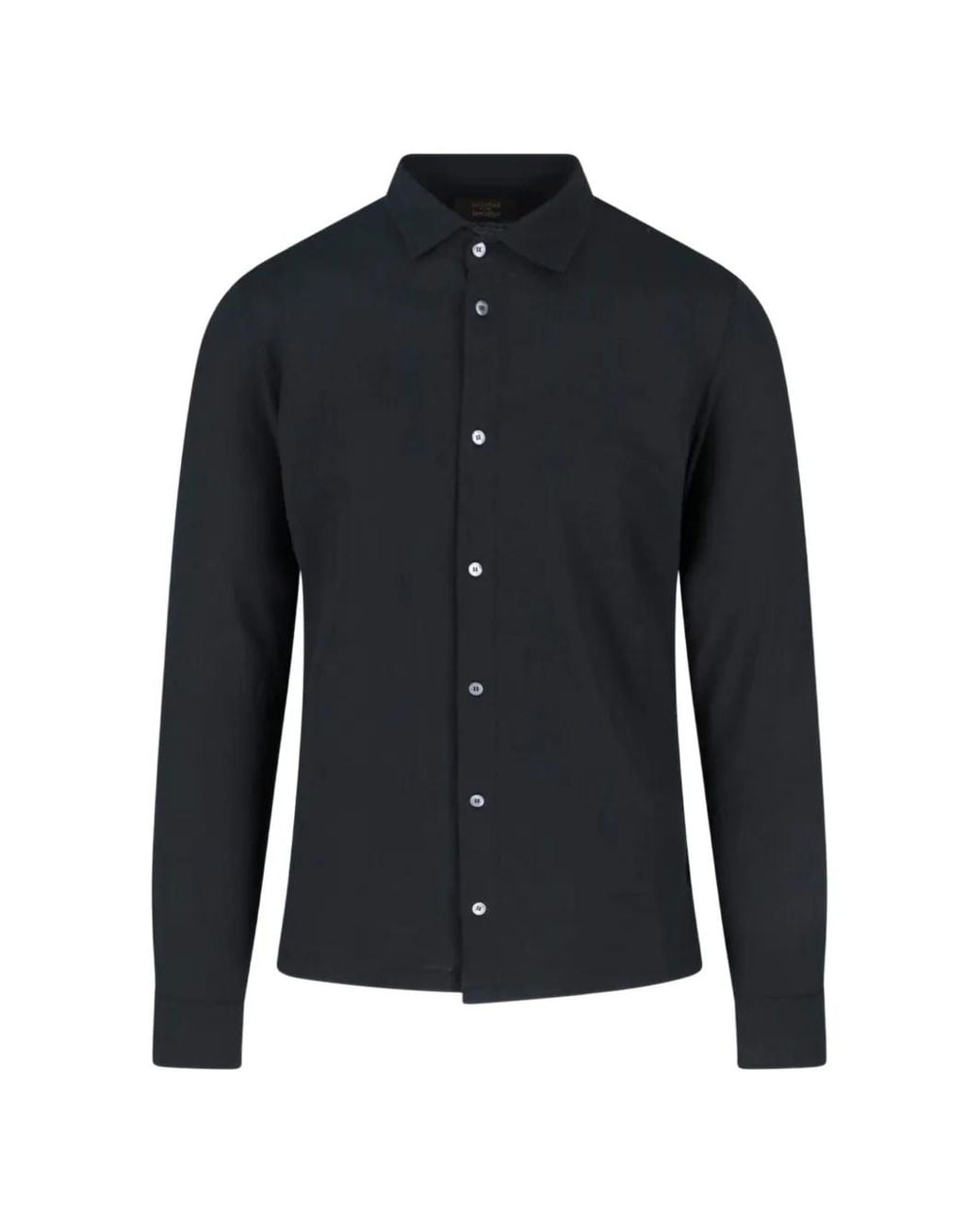 Zanone Blue Cotton Shirt for men