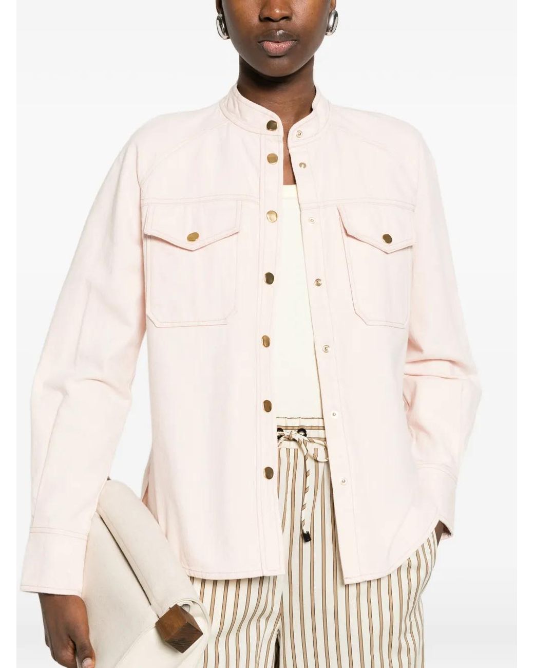 Forte_forte Pink Denim Shirt
