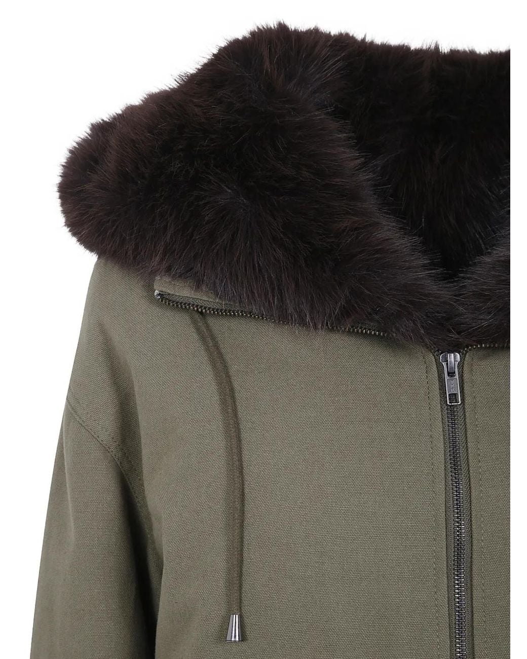 DR. HOPE Green Soleil Drawstring-Hem Jacket