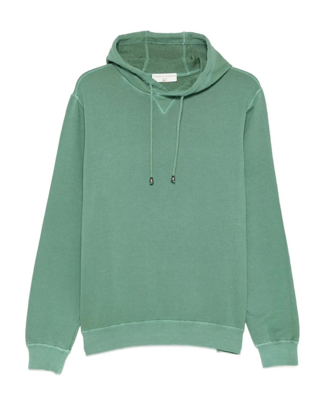 FILIPPO DE LAURENTIIS Green Drawstring-Fastening Cotton Hoodie for men