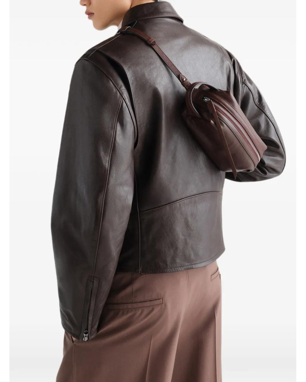 Lemaire Brown Small Care Bag
