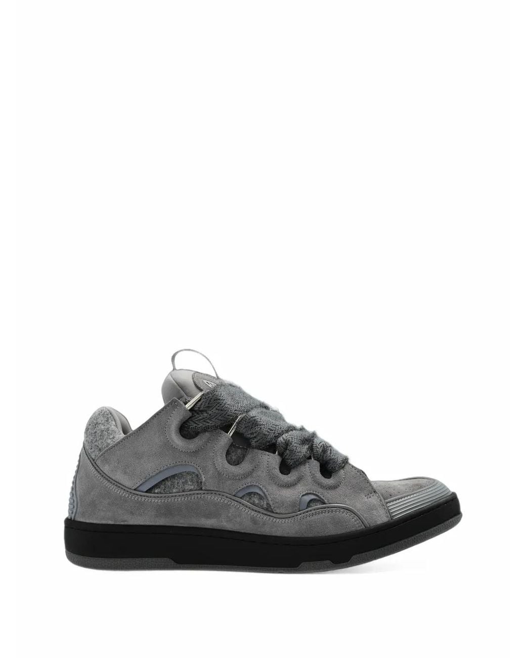 Lanvin Gray Curb Sneakers