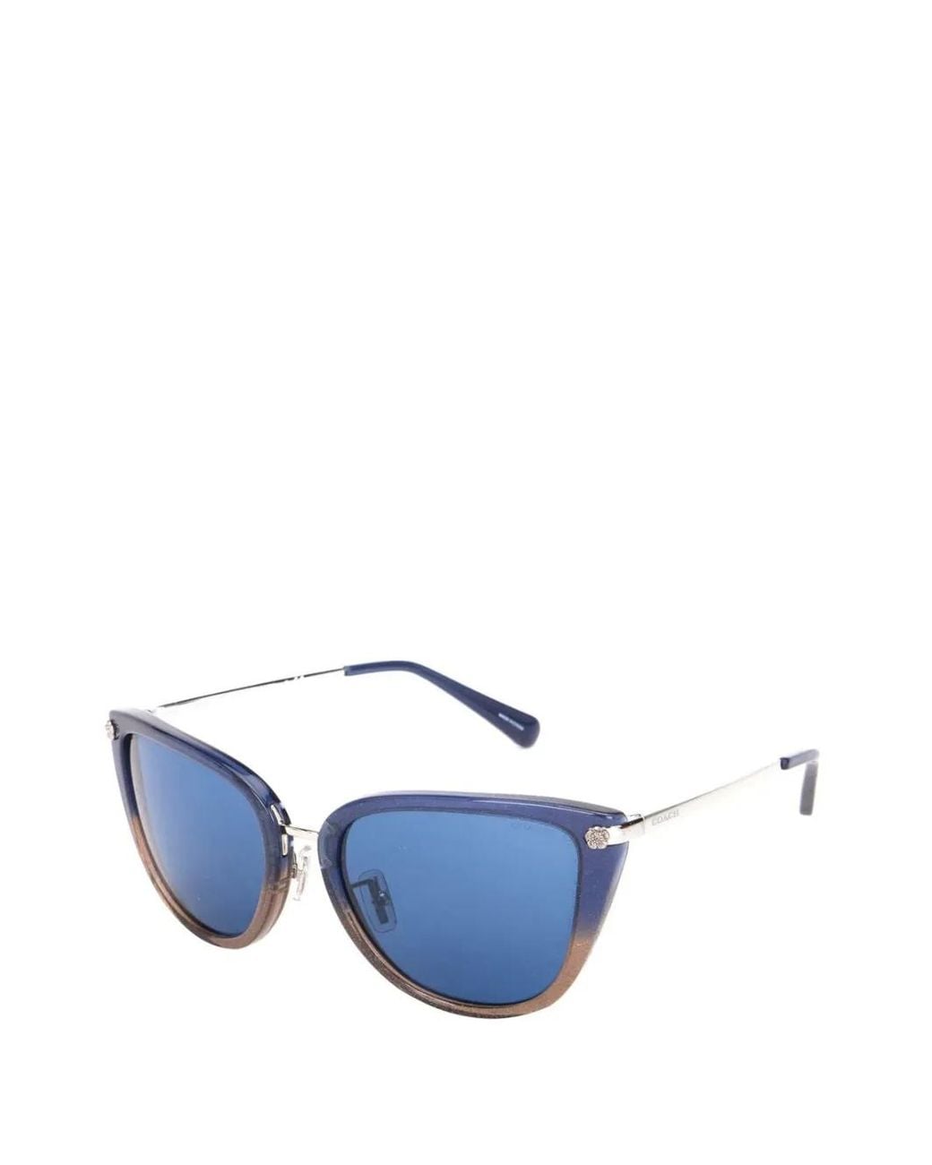COACH Blue Glitter-Gradient Cat-Eye Sunglasses