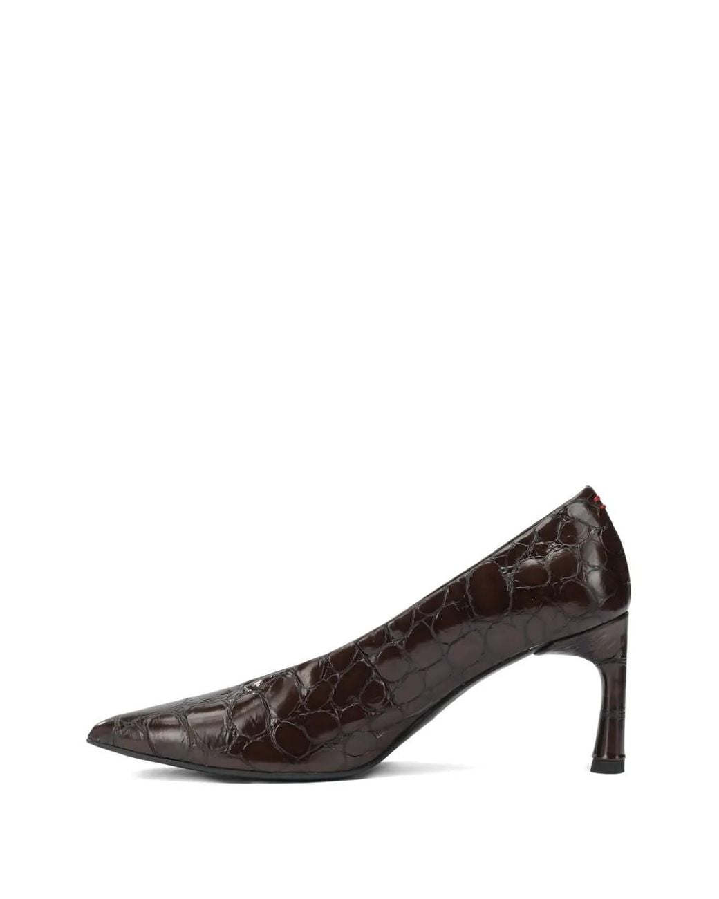 Halmanera Brown Pointed-Toe Pumps