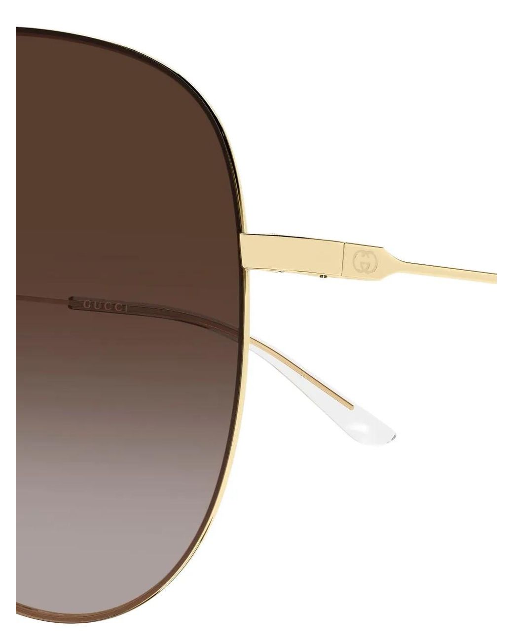 Gucci Brown Gradient Pilot-Frame Sunglasses for men