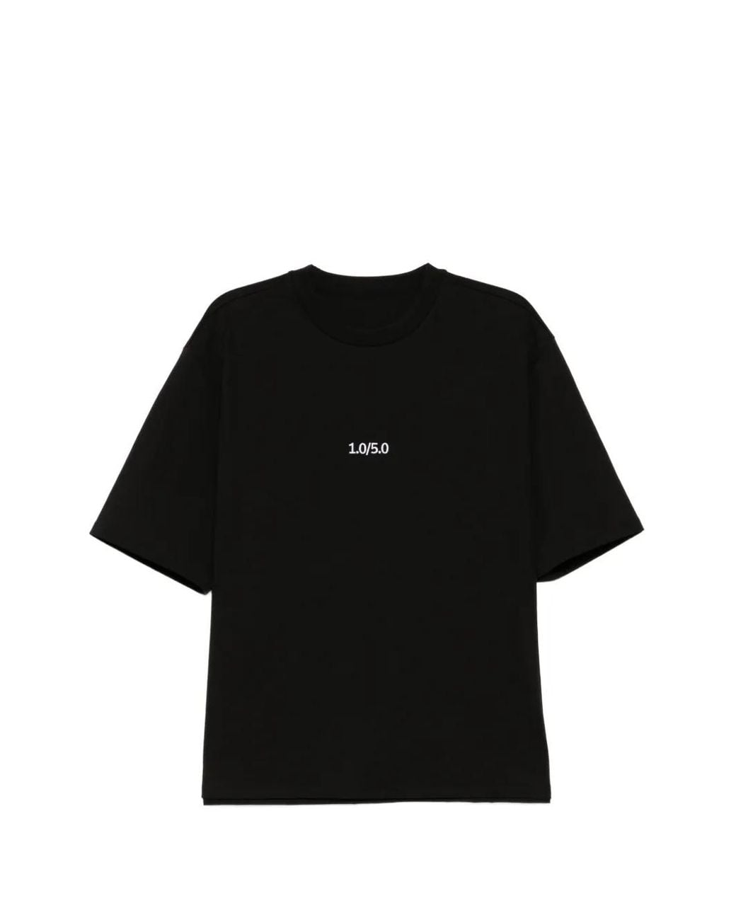 CROQUIS Black Number-Embroidered T-Shirt for men