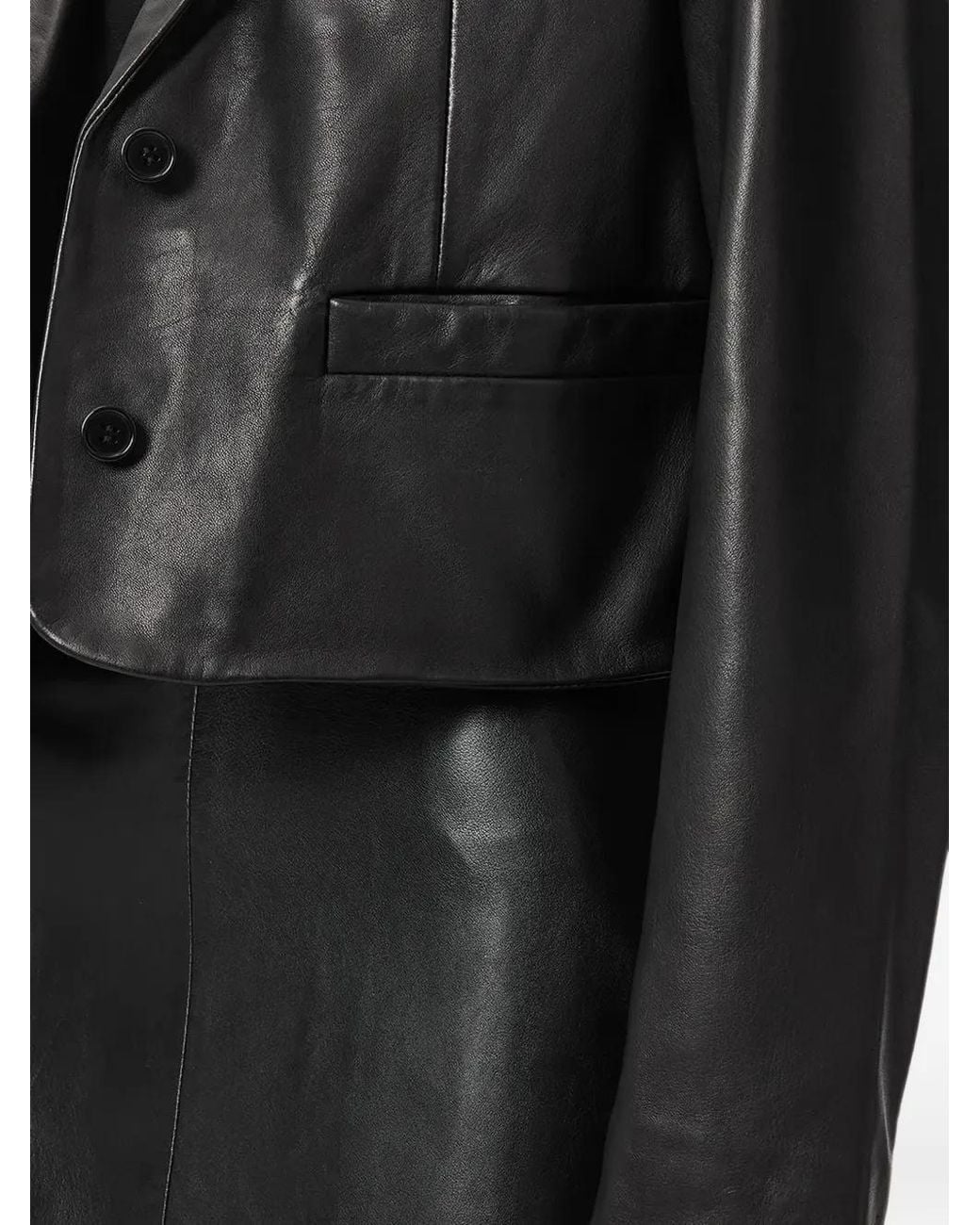 AllSaints Leren Jack in het Black