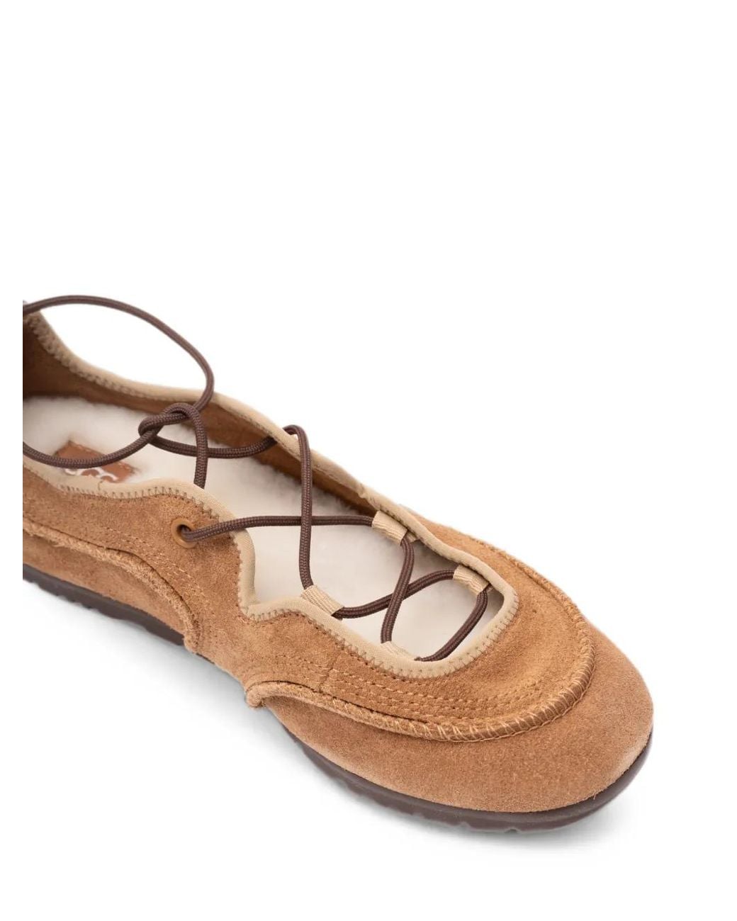 Ugg Quill Ballerina Sneakers in het Brown