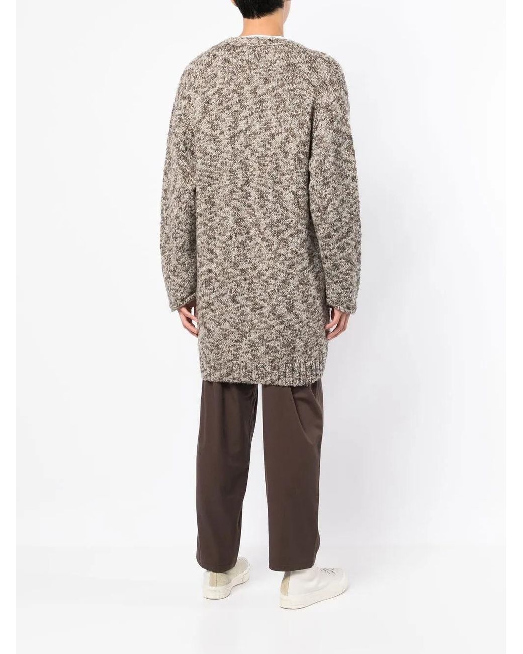 メンズ Undercover インターシャニット カーディガン Gray