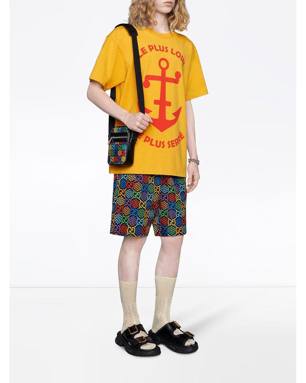 Gucci GG Psychedelic Print Swim Shorts in Black for Men | Lyst Gucci GG Psychedelic Print Swim Shorts in Black for Men | Lyst