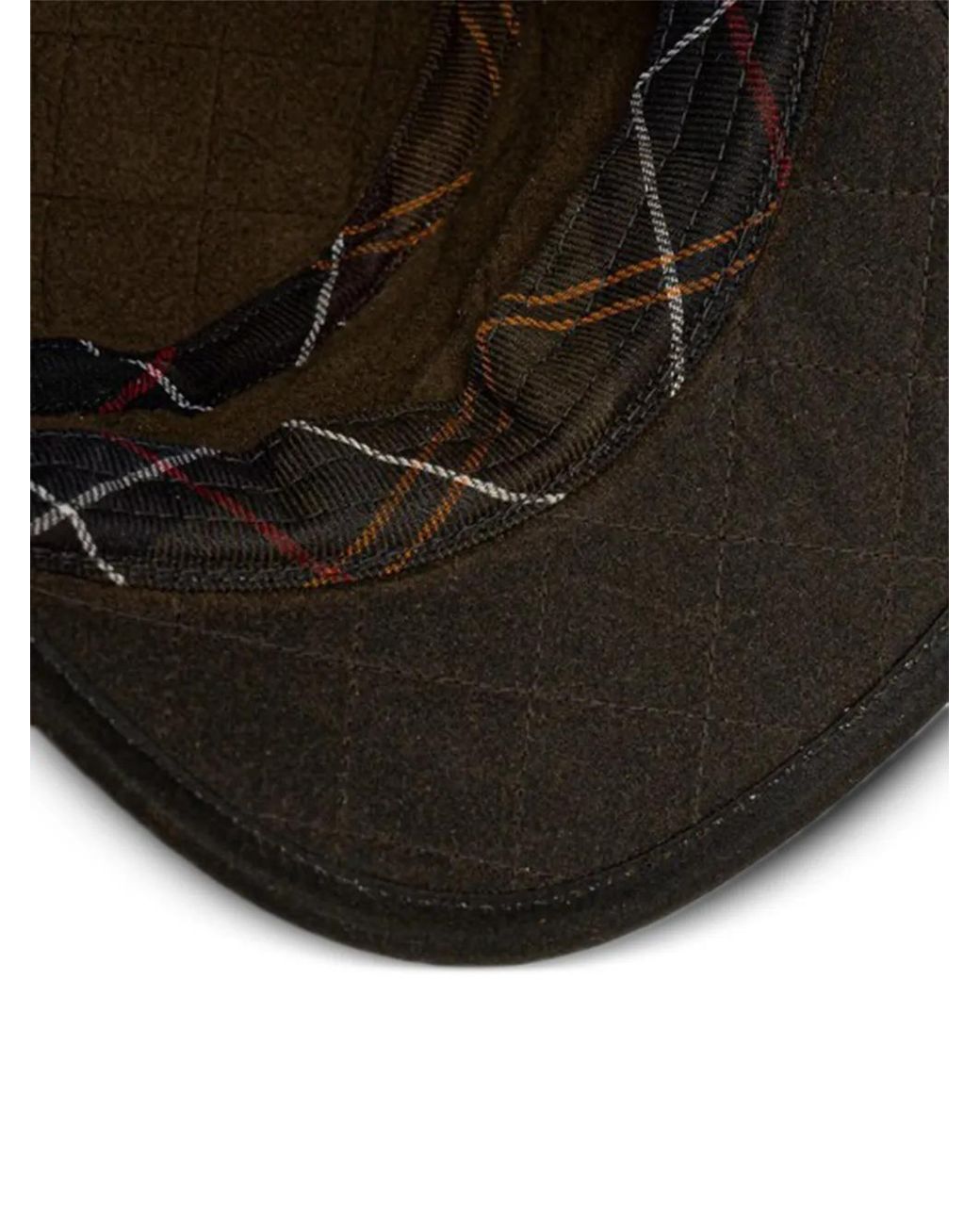 Barbour Brown Quilted Hat for men