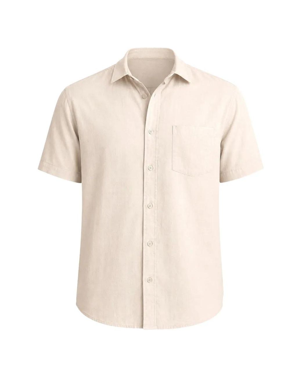 Vince Natural Short-Sleeved Button-Down Shirt for men