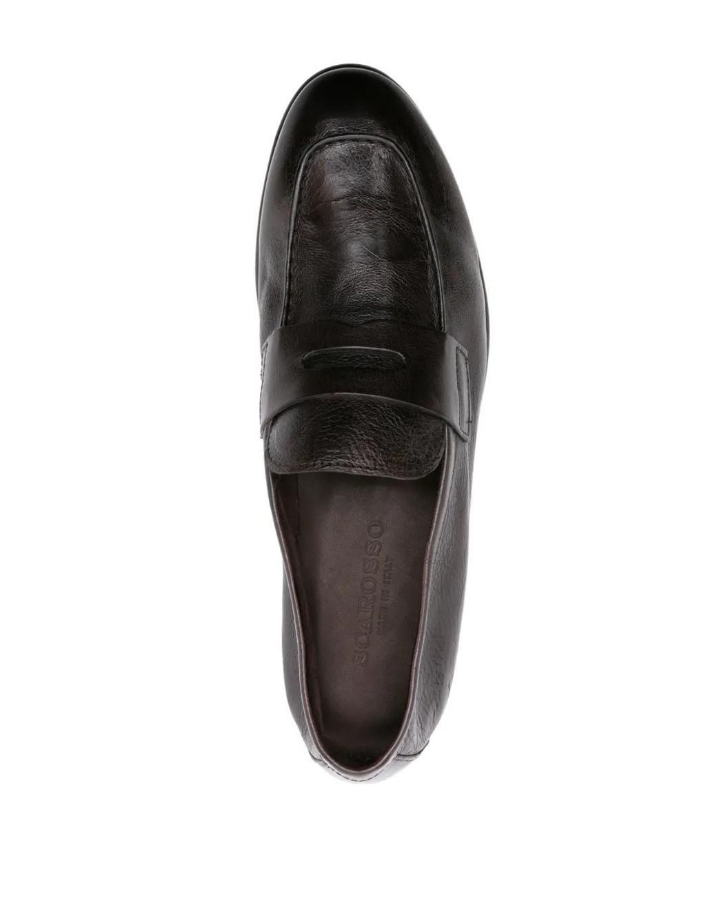 Scarosso Gray Gregory Leather Loafers for men