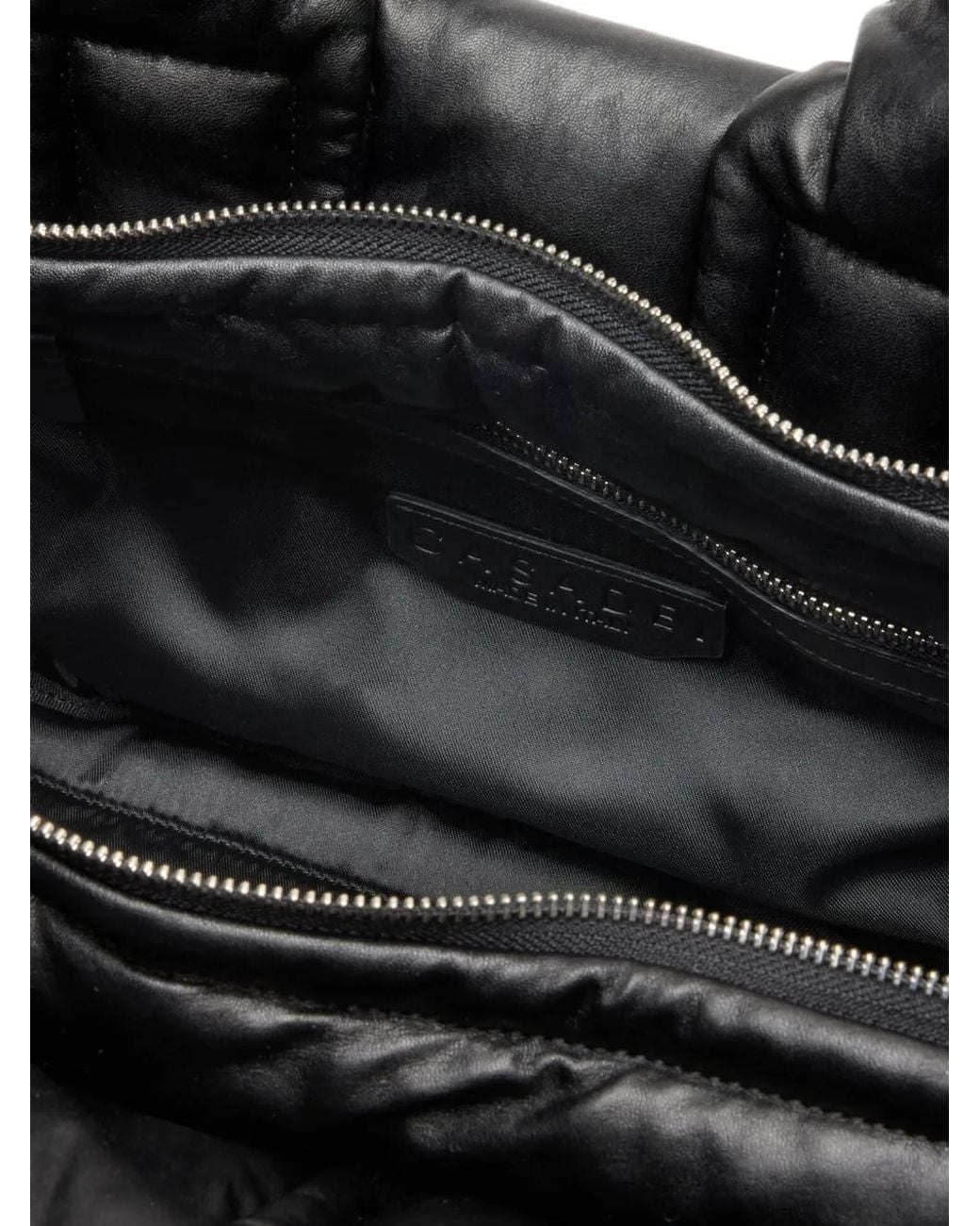 Casadei Black Chamonix Quilted Tote Bag