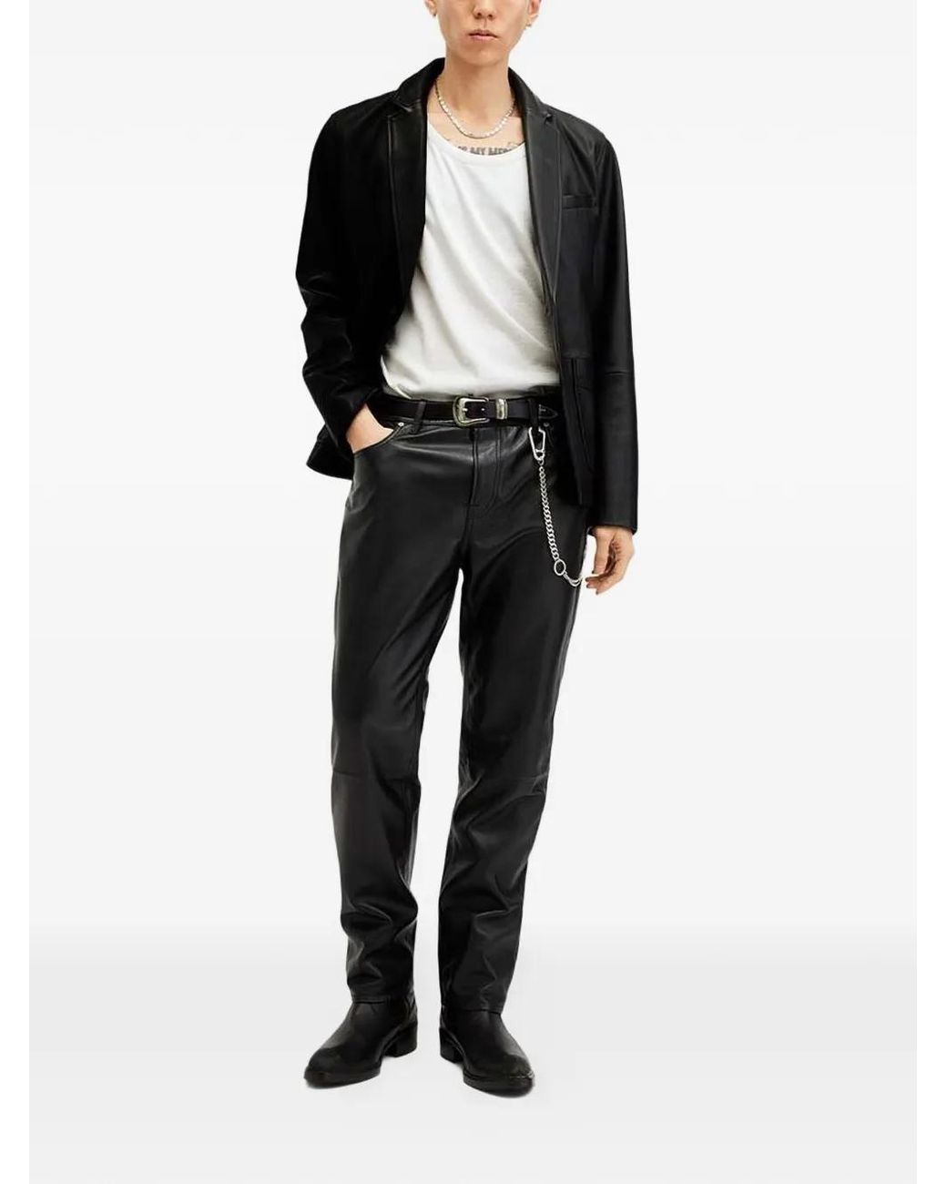 AllSaints White Edwards Vest for men