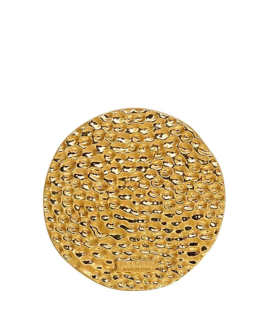 Jil Sander Metallic Grande Broche Cannolo