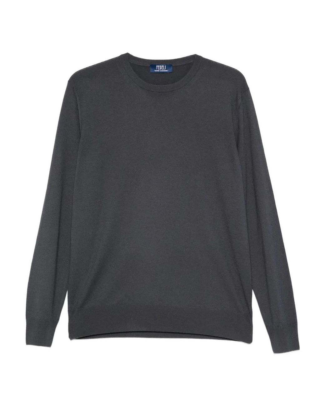 Fedeli Gray Cashmere Top for men