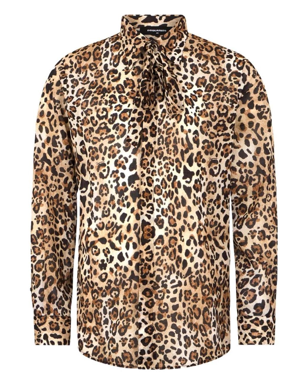 DSquared² Brown Wild2 Tie Shirt for men