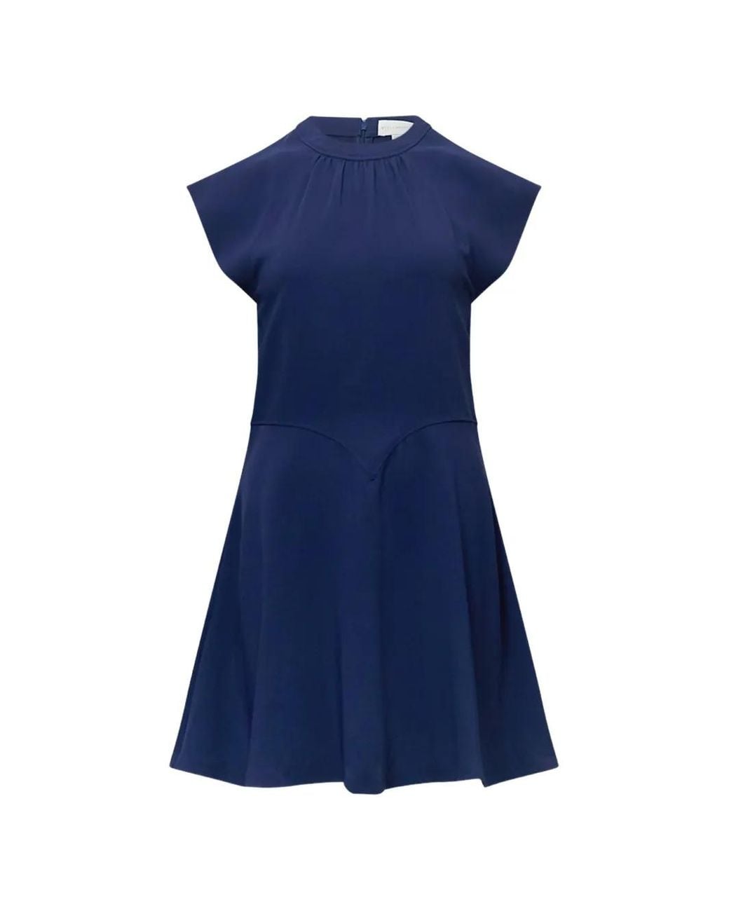 Stella McCartney Blue Robe Froncée