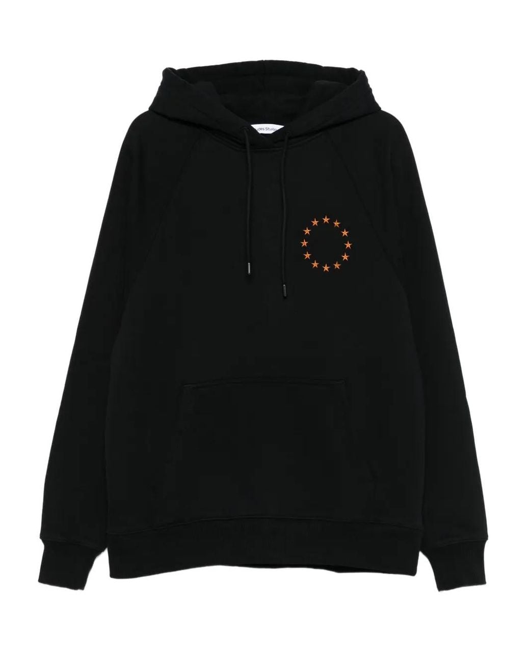 Etudes Studio Black Europa Star-Embroidered Hoodie for men