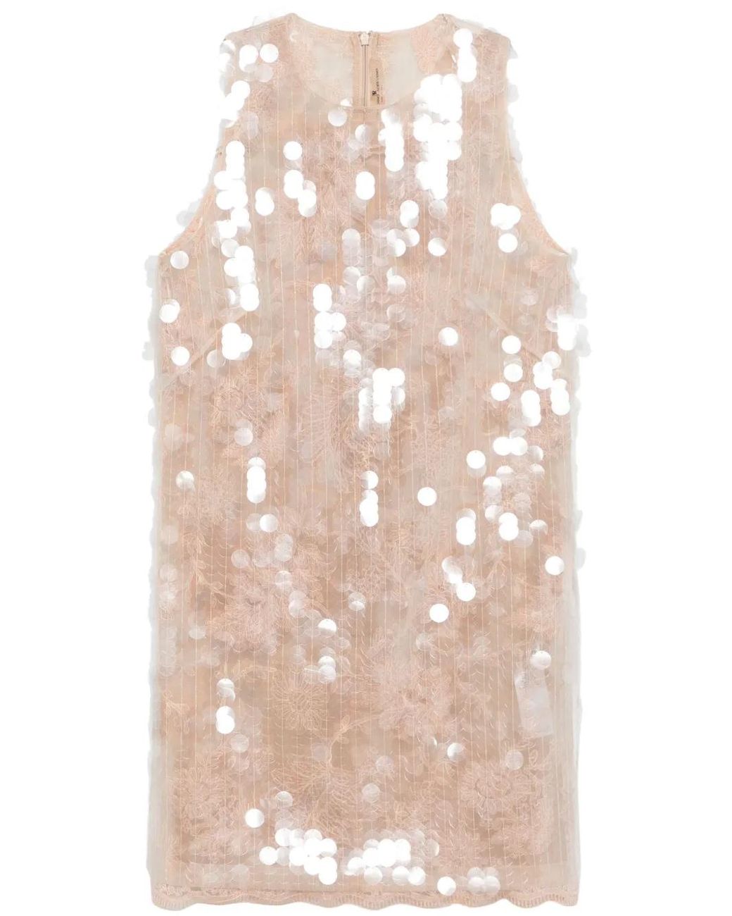 knee length dresses for ladies Ermanno Scervino Beachwear Pink Floral Beach Mini Dress Women's Short