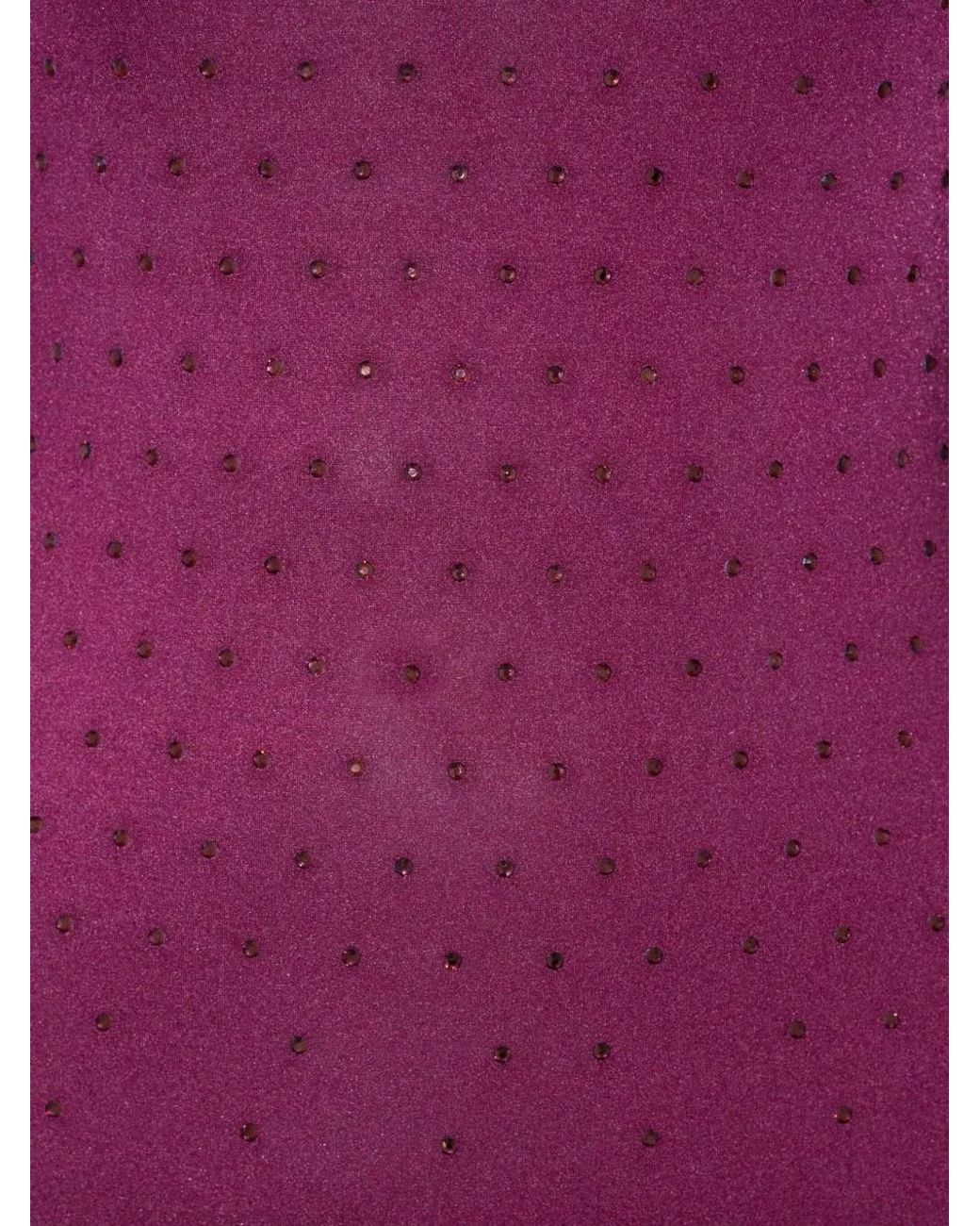 ANDAMANE Purple High-Neck Bodysuit