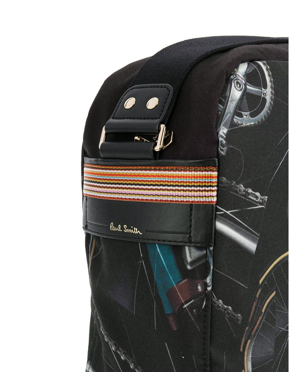 Paul Smith Bicycle Print Messenger Bag in Black for Men | Lyst Canada