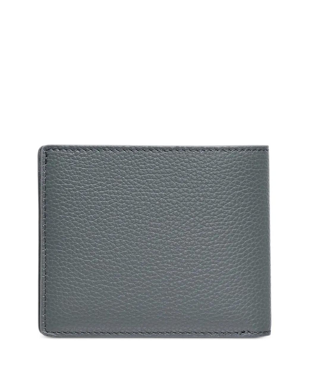 Mulberry Gray Grained Leather Wallet for men