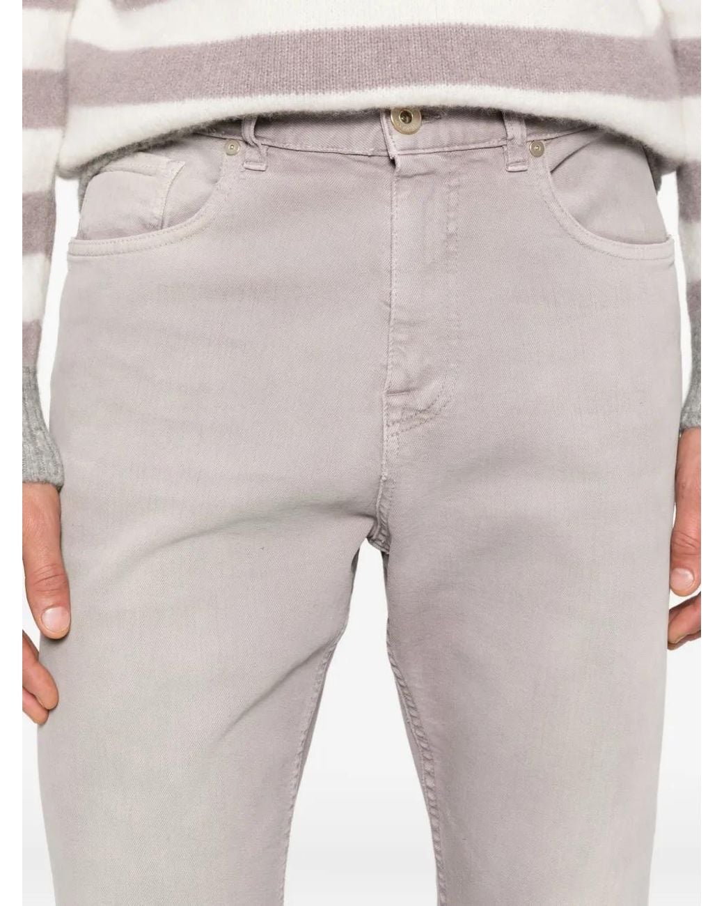 Vaqueros Con Cinco Bolsillos Eleventy de hombre de color Gray