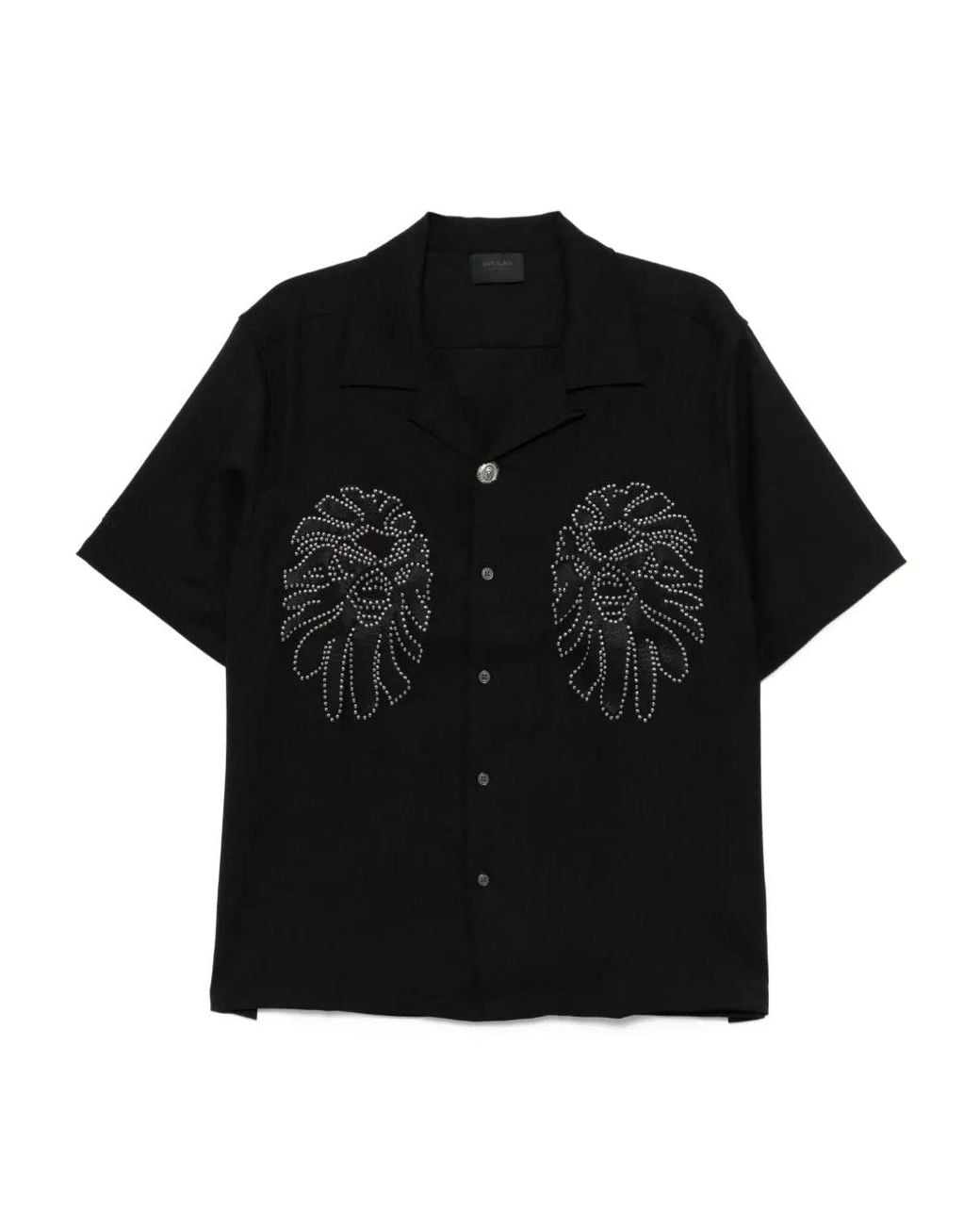 A Bathing Ape Black Stud-Embellished Shirt for men