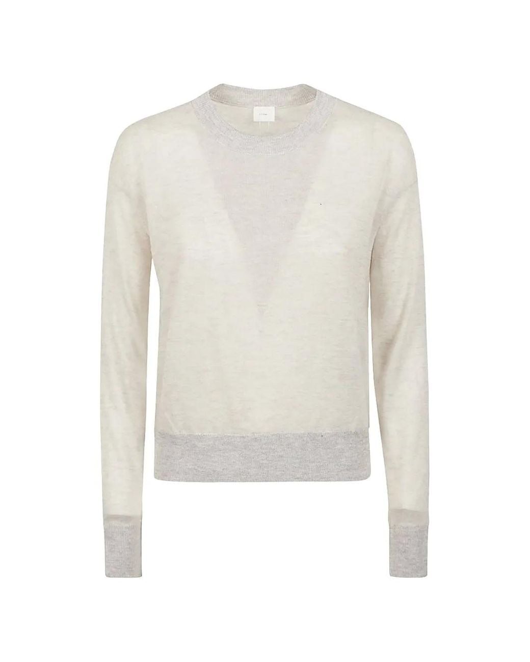 C.T.Plage White Pull En Cachemire