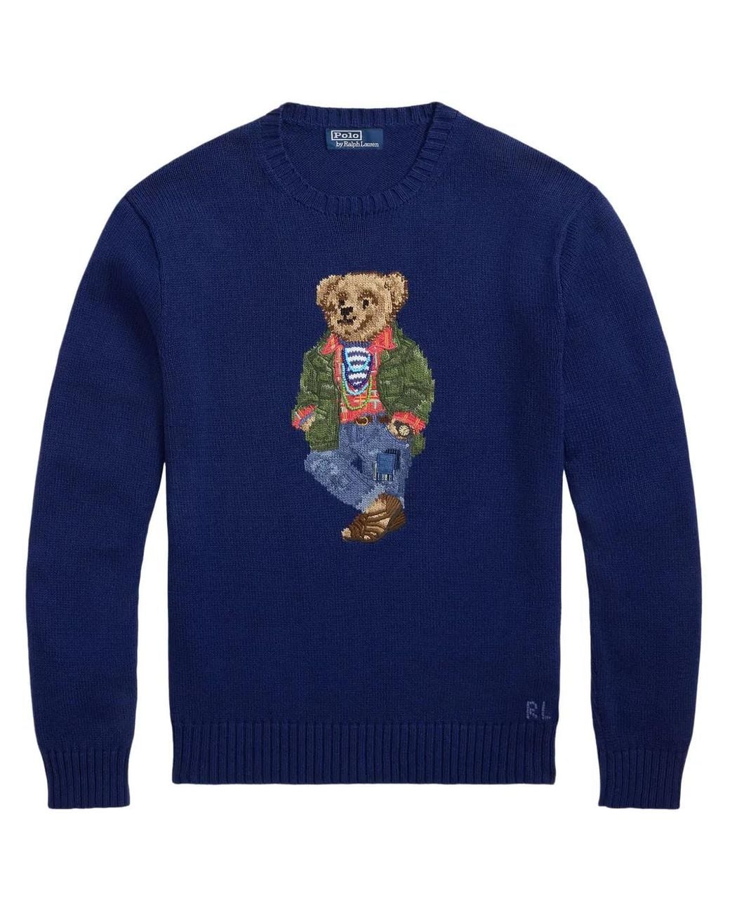 Polo Ralph Lauren Blue 'Polo Bear' Sweater for men