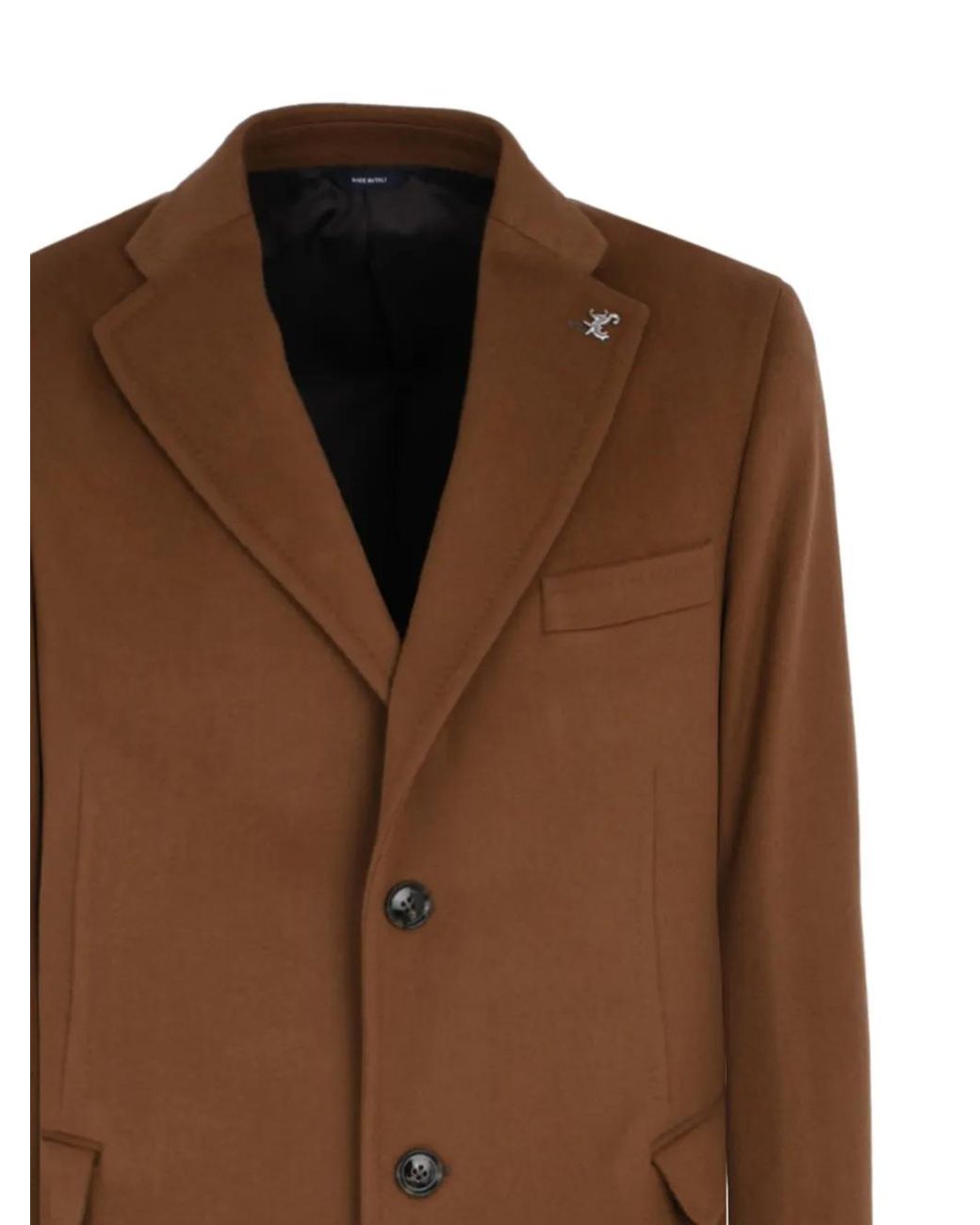 Tombolini Brown Button Coat for men
