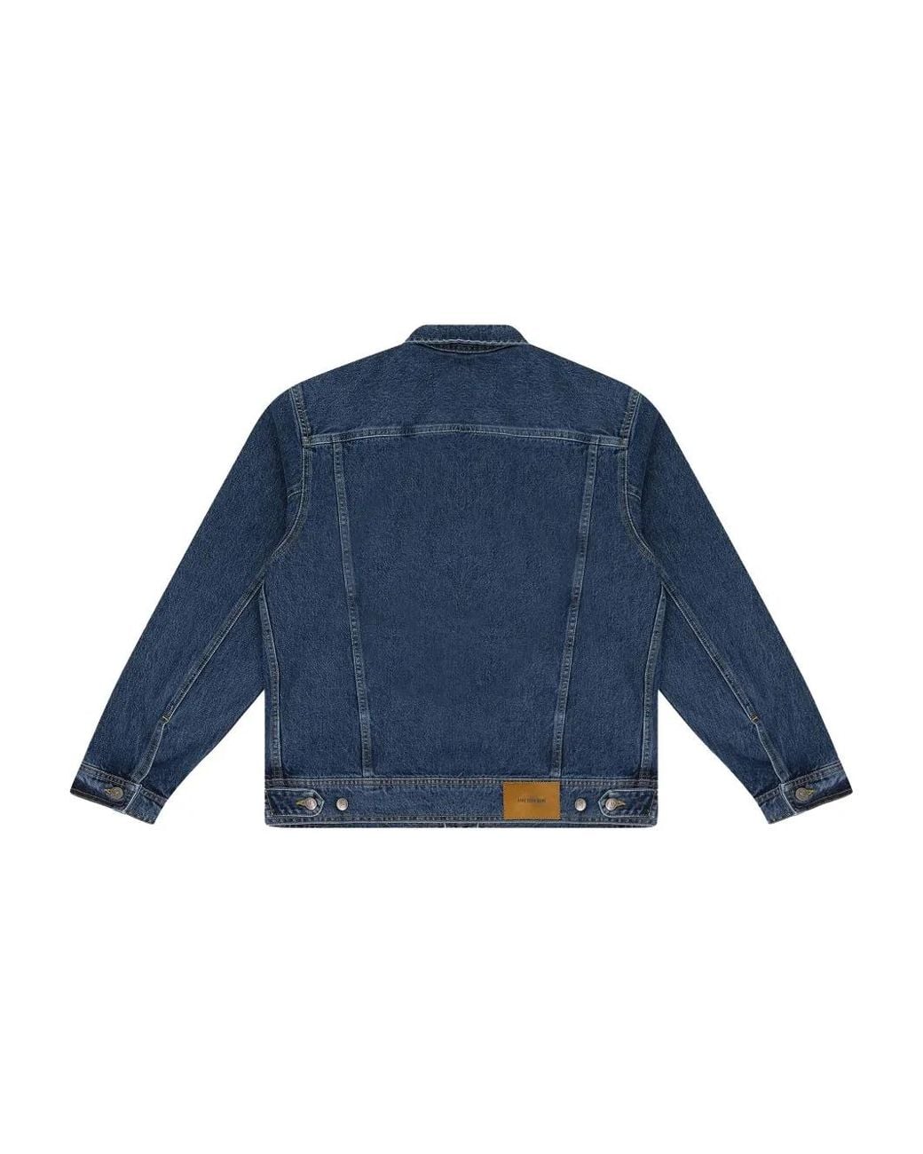 Aimé Leon Dore Blue Panelled Denim Jacket for men