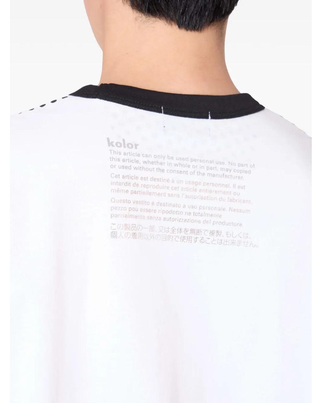 Kolor Gray T-Shirt À Pois for men