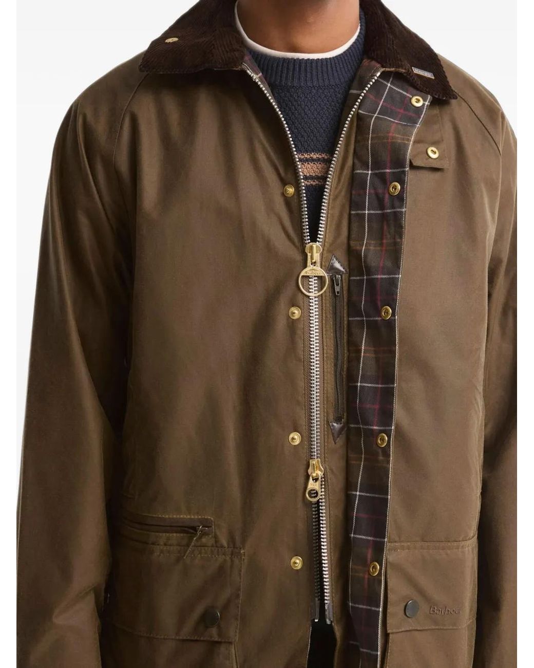 Barbour Brown Imperméable Beaufort Ciré for men
