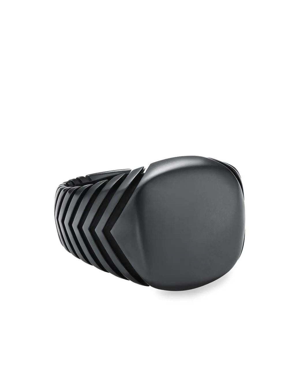 David Yurman Black Chevron Signet Ring for men