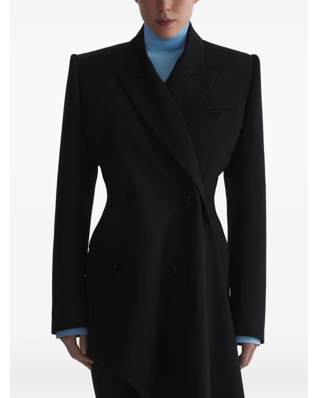 Mugler Black Draped Jacket