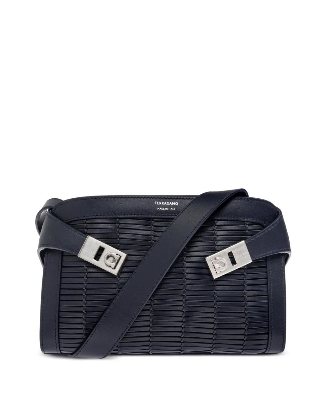 Ferragamo Blue Hug Shoulder Bag (S) for men
