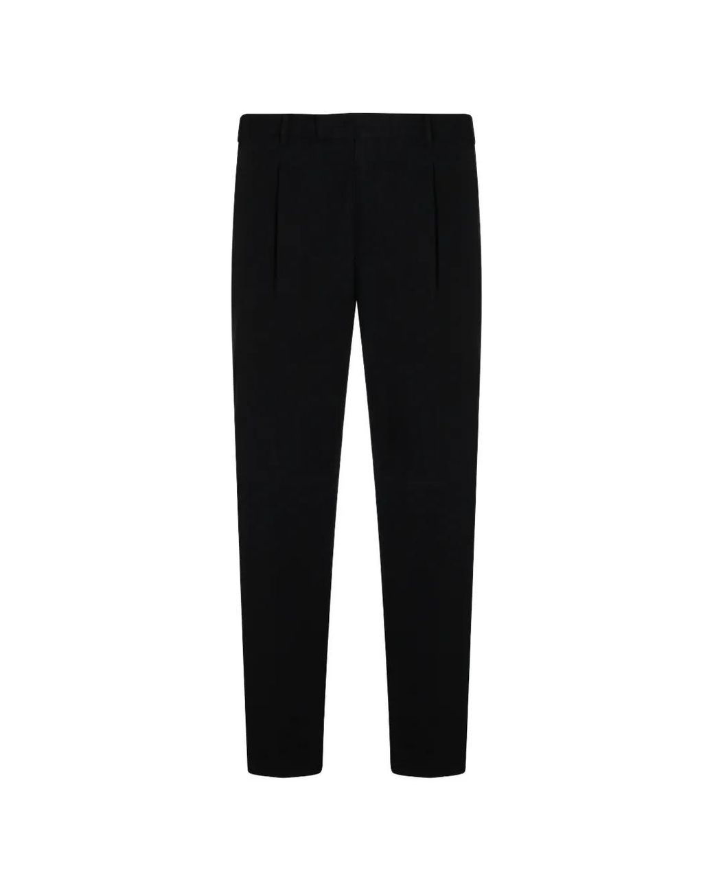 PT Torino Black Pantalon À Design Plissé for men