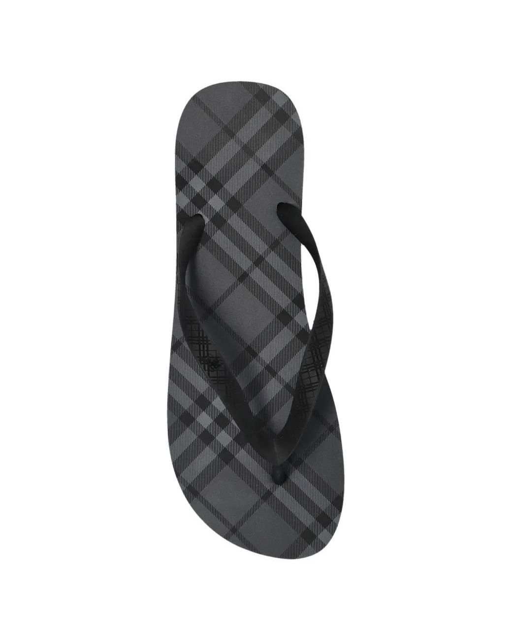 Burberry Black Check Haze Flip-Flops for men